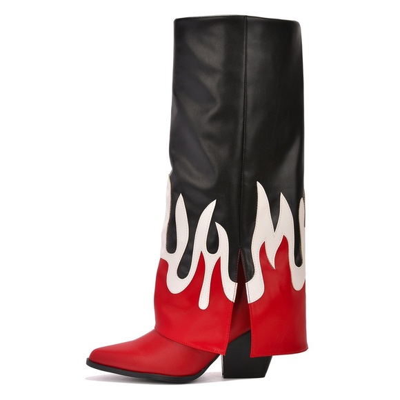 Shoes - Center of Attention western boot red